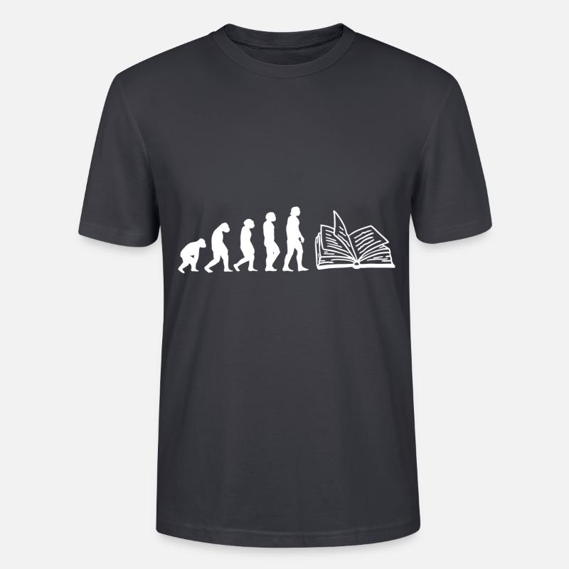 Evolution Geschichtslehrer - Stanley/Stella Unisex Bio-T-Shirt CRAFTER - Dunkles Graublau