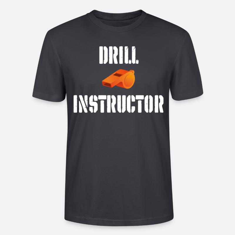 Drill Instructor - Stanley/Stella Unisex Bio-T-Shirt CRAFTER - Dunkles Graublau