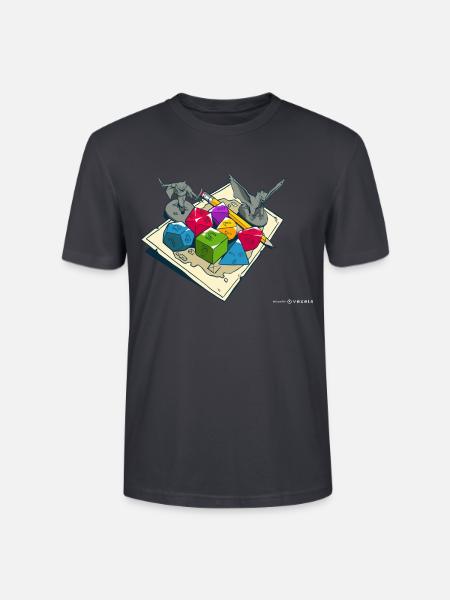 RPG Spielbrett Geschenkidee - Stanley/Stella Unisex Bio-T-Shirt CRAFTER - Dunkles Graublau