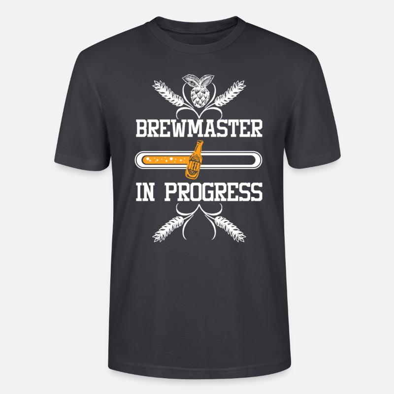 Brewmaster in progress - Stanley/Stella Unisex Bio-T-Shirt CRAFTER - Dunkles Graublau