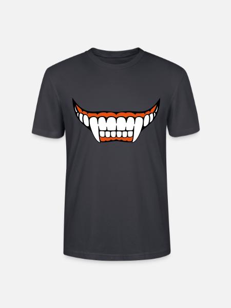 Vampire's teeth - Stanley/Stella CRAFTER Unisex Organic T-Shirt - India Ink Grey