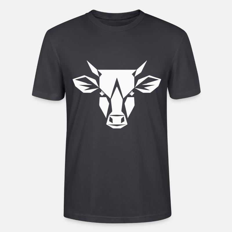 Bulle Polygon - Landwirtschaft Design - Stanley/Stella Unisex Bio-T-Shirt CRAFTER - Dunkles Graublau