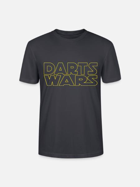 DARTS WARS - Stanley/Stella Unisex Bio-T-Shirt CRAFTER - Dunkles Graublau