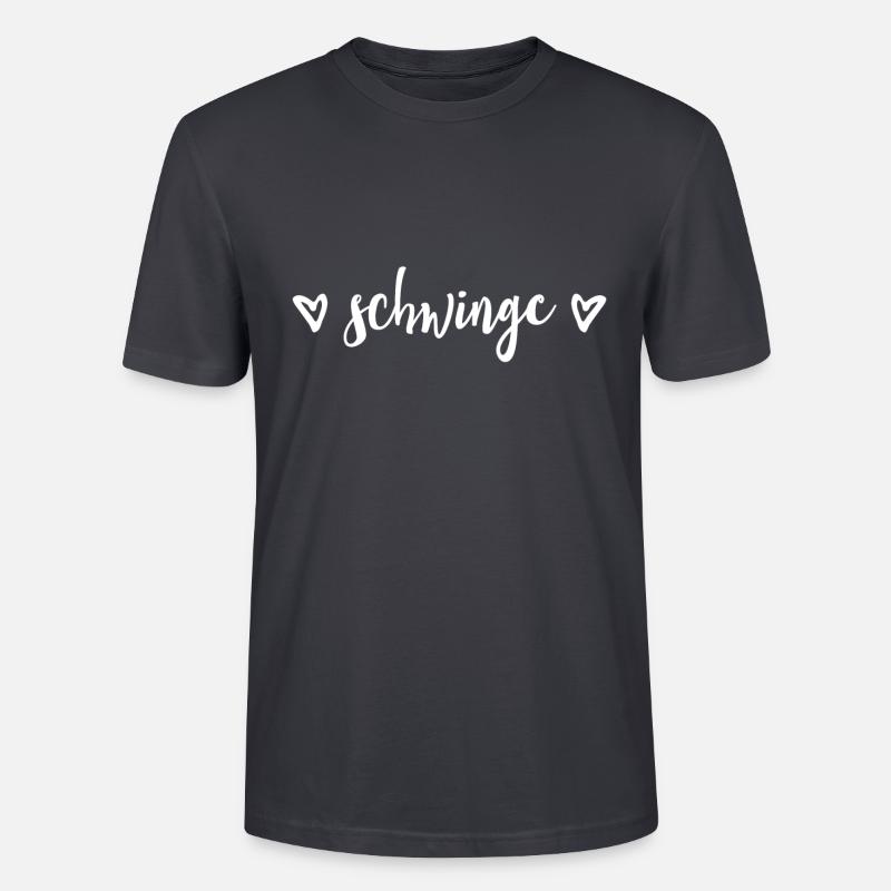 Schweizerdeutsch Schwingen - Schwinge - Stanley/Stella Unisex Bio-T-Shirt CRAFTER - Dunkles Graublau