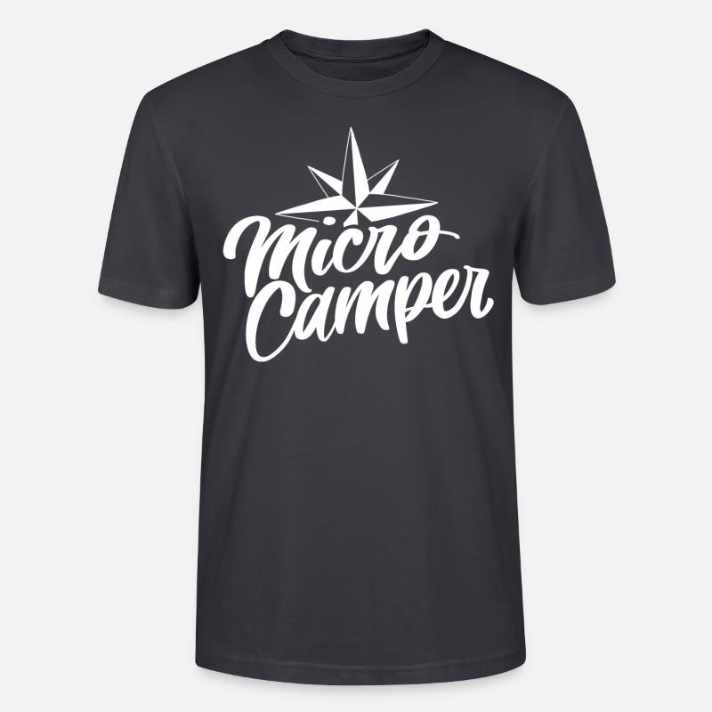 Micro Camper - Stanley/Stella Unisex Bio-T-Shirt CRAFTER - Dunkles Graublau