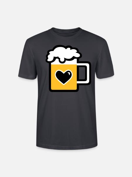 Mass Bier - Stanley/Stella Unisex Bio-T-Shirt CRAFTER - Dunkles Graublau