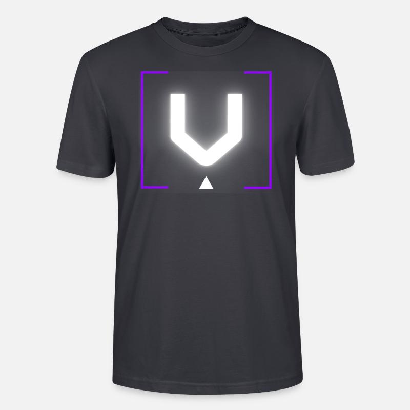 Buchstabe "V" - Stanley/Stella Unisex Bio-T-Shirt CRAFTER - Dunkles Graublau