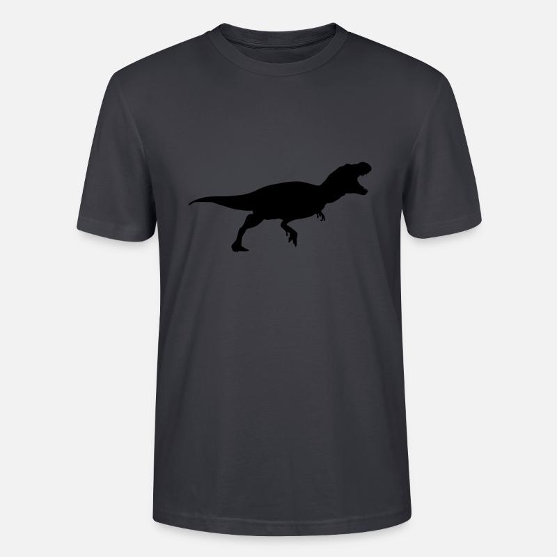 Albertosaurus dinosaurier - Stanley/Stella Unisex Bio-T-Shirt CRAFTER - Dunkles Graublau