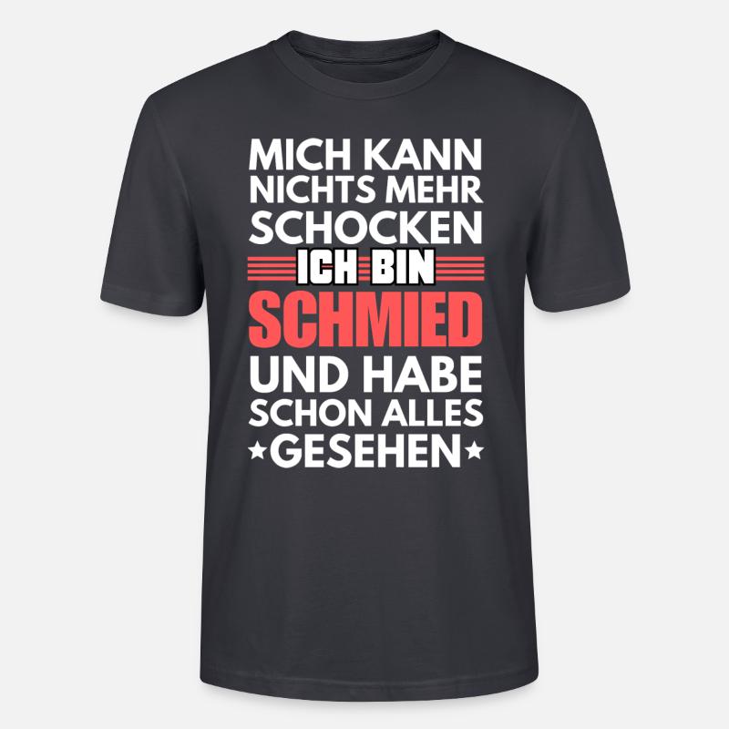 Non-Shockable Blacksmith - Stanley/Stella CRAFTER Unisex Organic T-Shirt - India Ink Grey