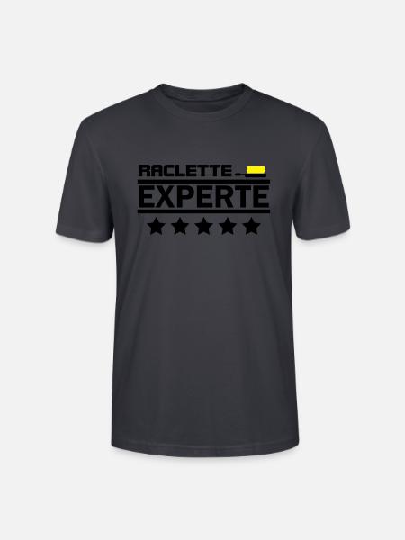 raclette experte - Stanley/Stella Unisex Bio-T-Shirt CRAFTER - Dunkles Graublau