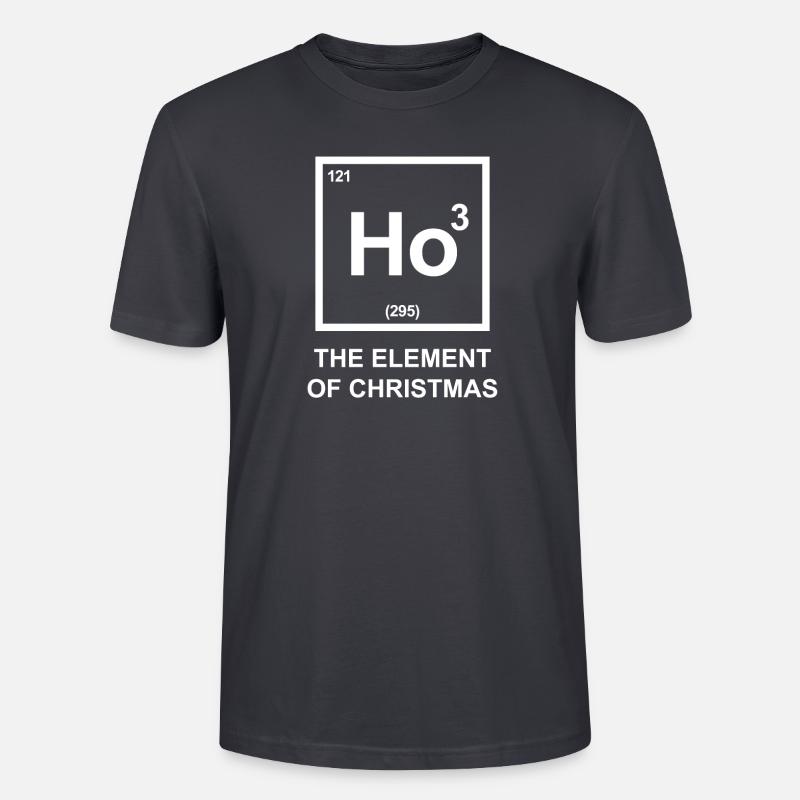 HO l’élément de Noël - Élément - T-shirt bio CRAFTER Stanley Stella Unisexe - bleu gris foncé