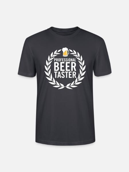 Professioneller Bierverkoster - Stanley/Stella Unisex Bio-T-Shirt CRAFTER - Dunkles Graublau