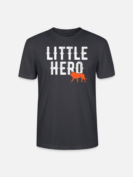 Kleiner Held - Süßer Tierlöwe - Stanley/Stella Unisex Bio-T-Shirt CRAFTER - Dunkles Graublau