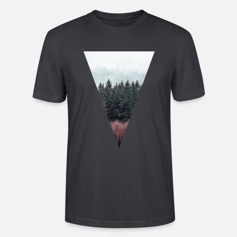 Forest Triangle - Stanley/Stella Unisex Bio-T-Shirt CRAFTER - Dunkles Graublau