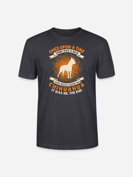 Einmal - Chihuahua - Stanley/Stella Unisex Bio-T-Shirt CRAFTER - Dunkles Graublau