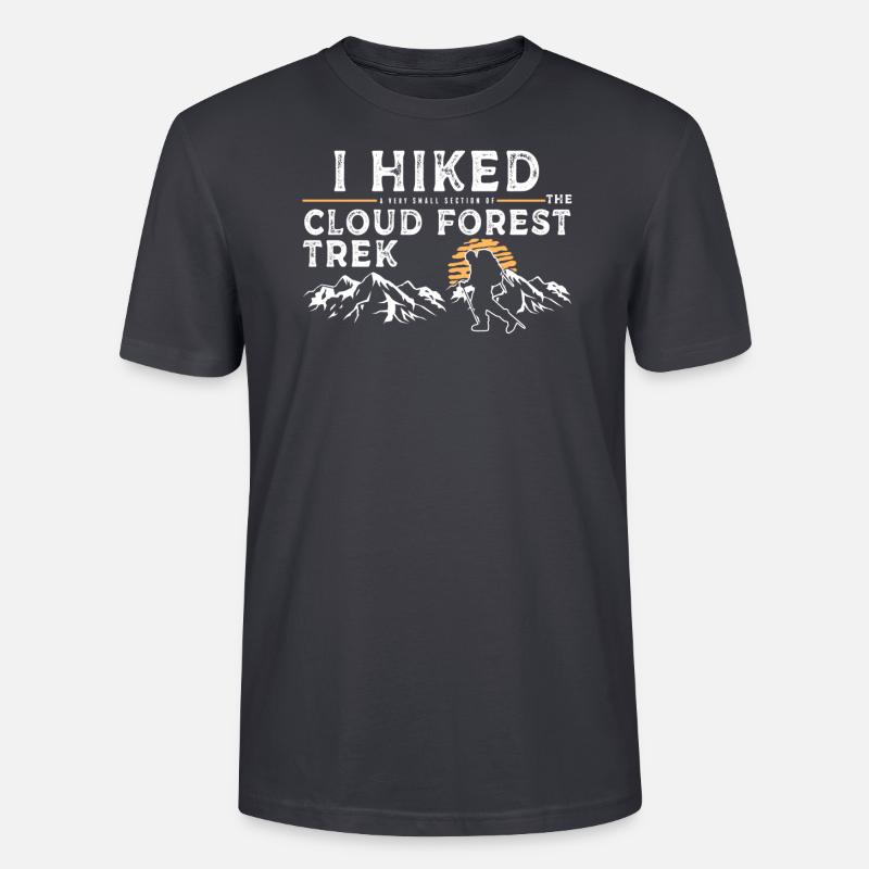 Wanderte - Cloud Forest Trek - Stanley/Stella Unisex Bio-T-Shirt CRAFTER - Dunkles Graublau