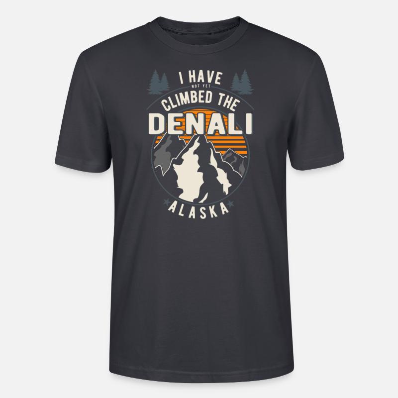 Wanderer - Kletterer Wandern Denali - Stanley/Stella Unisex Bio-T-Shirt CRAFTER - Dunkles Graublau