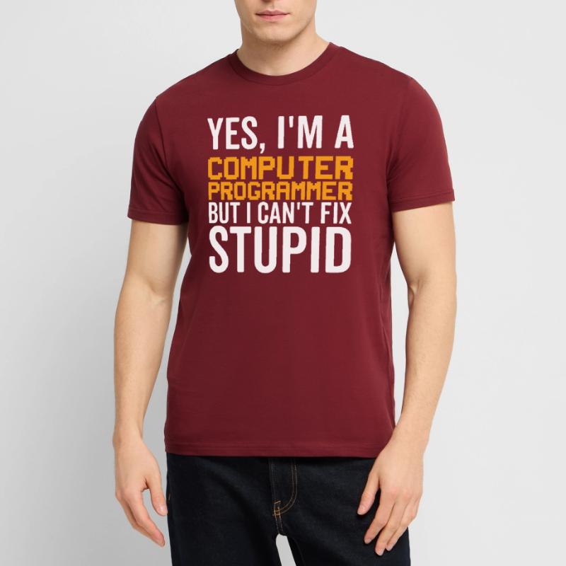 Dumm - Computerprogrammierer Stanley/Stella Unisex Bio-T-Shirt CRAFTER