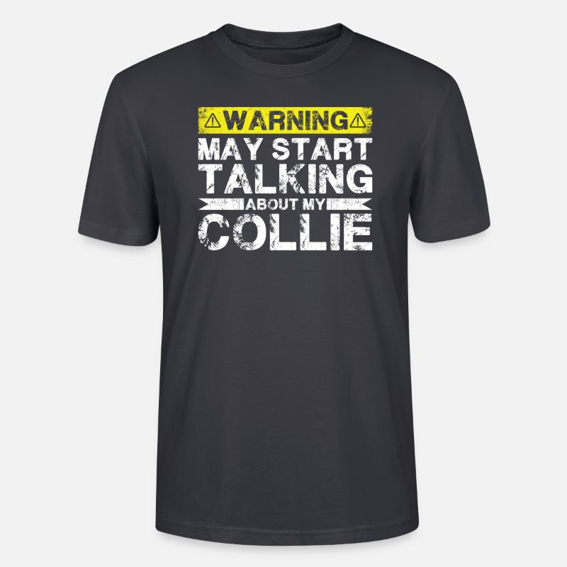 Apropos Collie - Stanley/Stella Unisex Bio-T-Shirt CRAFTER - Dunkles Graublau
