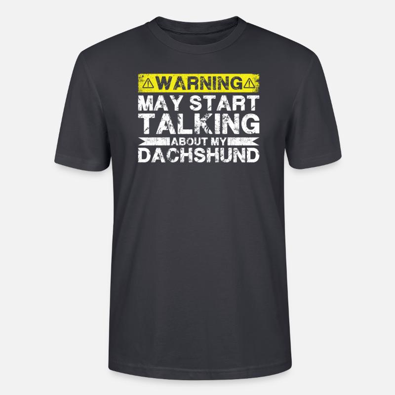 En parlant de teckels - T-shirt bio CRAFTER Stanley Stella Unisexe - bleu gris foncé