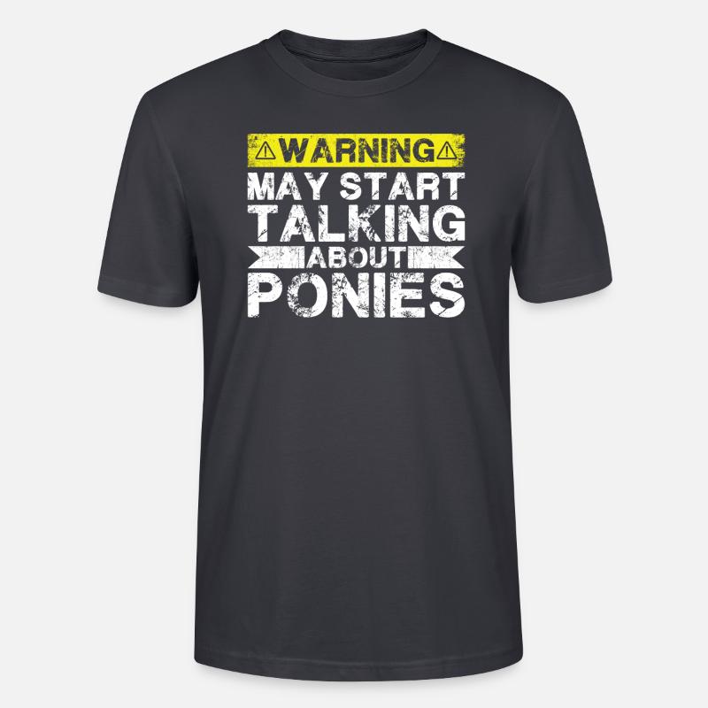 Apropos Ponys - Stanley/Stella Unisex Bio-T-Shirt CRAFTER - Dunkles Graublau