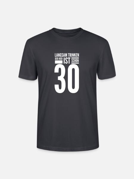 30. Geburtstag - Stanley/Stella Unisex Bio-T-Shirt CRAFTER - Dunkles Graublau