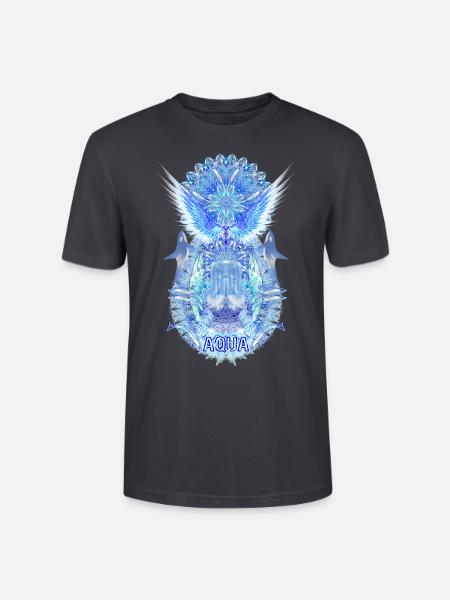 Aqua 2022 23 Delfine - Stanley/Stella Unisex Bio-T-Shirt CRAFTER - Dunkles Graublau
