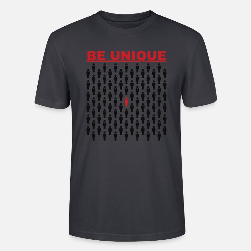 Sei einzigartig - Stanley/Stella Unisex Bio-T-Shirt CRAFTER - Dunkles Graublau