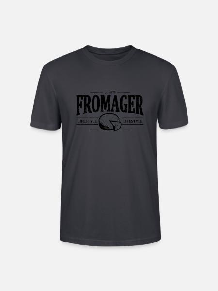 Fromager - T-shirt bio CRAFTER Stanley Stella Unisexe - bleu gris foncé