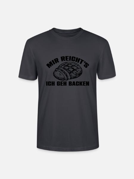 Mir reicht's - ich geh backen - Stanley/Stella Unisex Bio-T-Shirt CRAFTER - Dunkles Graublau