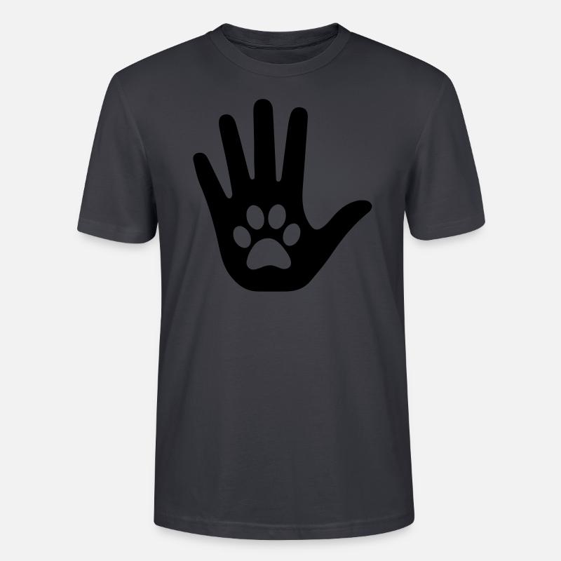 HandmitPfote - Stanley/Stella Unisex Bio-T-Shirt CRAFTER - Dunkles Graublau