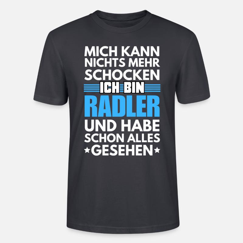 Nicht schockbarer Radler - Stanley/Stella Unisex Bio-T-Shirt CRAFTER - Dunkles Graublau