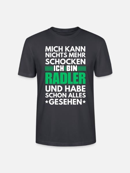 Nicht schockbarer Radler - Stanley/Stella Unisex Bio-T-Shirt CRAFTER - Dunkles Graublau
