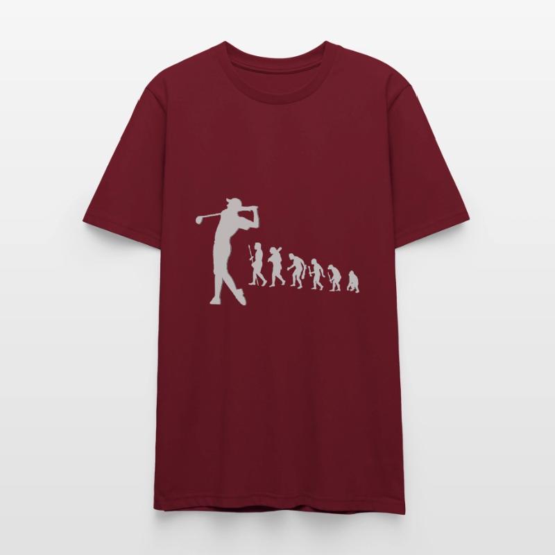 Evolution Golfeur Evolution Evolution Age de Pierre T-shirt bio CRAFTER Stanley Stella Unisexe