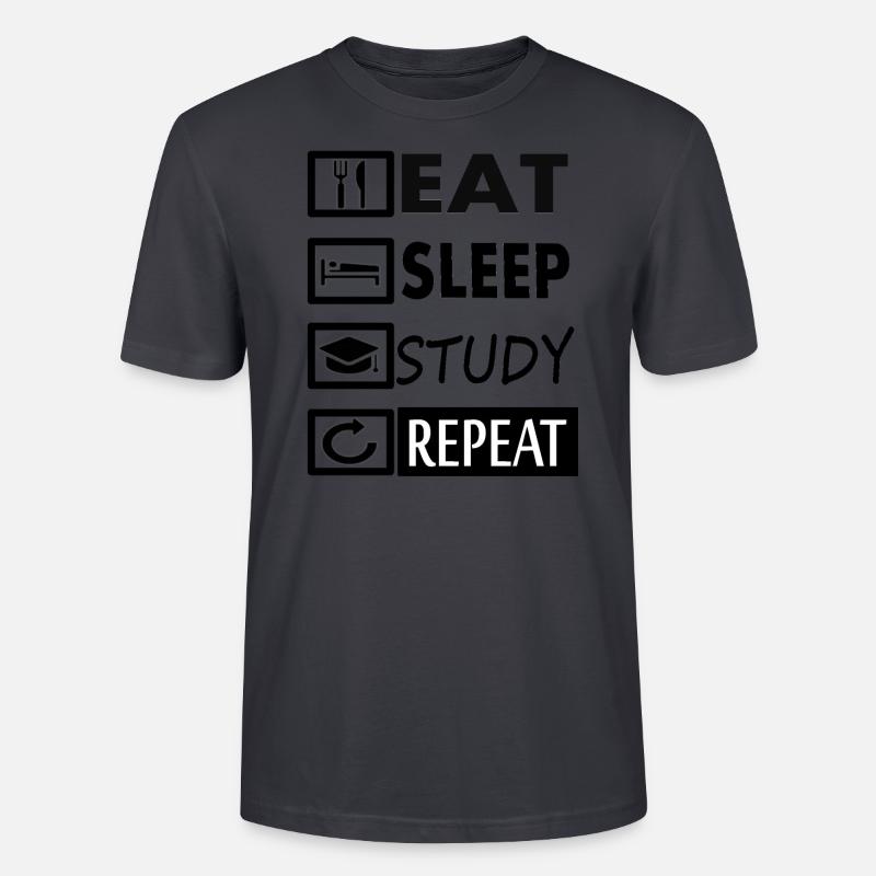 Study Student Student Gift Idea - Stanley/Stella CRAFTER Unisex Organic T-Shirt - India Ink Grey