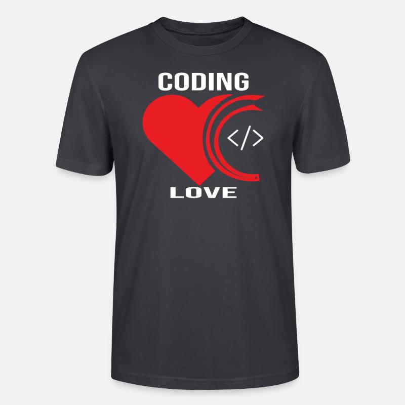 Softwareentwickler Programmierer Geschenk - Stanley/Stella Unisex Bio-T-Shirt CRAFTER - Dunkles Graublau