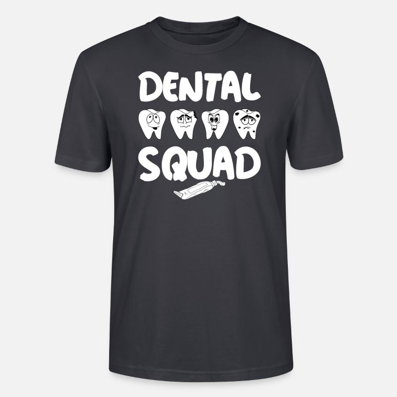 Assistant dentaire Dentiste Dent - T-shirt bio CRAFTER Stanley Stella Unisexe - bleu gris foncé