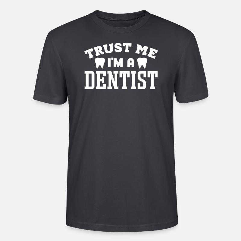 Assistante dentaire Dentiste Dent - T-shirt bio CRAFTER Stanley Stella Unisexe - bleu gris foncé