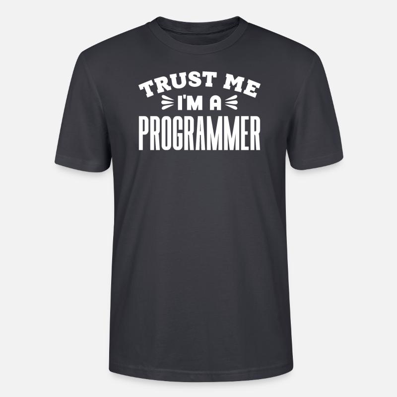Softwareentwickler Programmierer Geschenk - Stanley/Stella Unisex Bio-T-Shirt CRAFTER - Dunkles Graublau