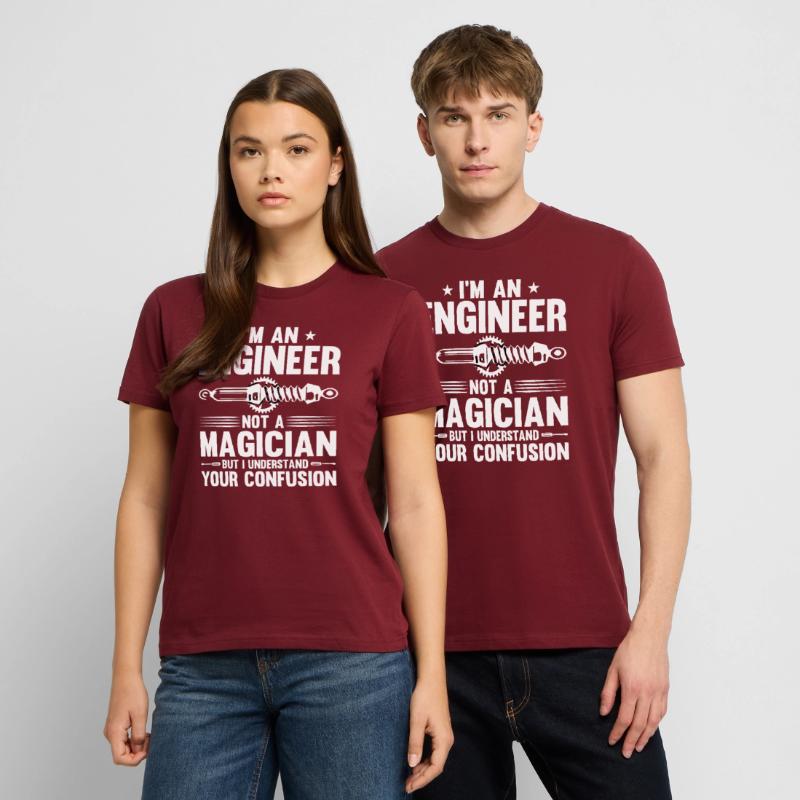 Engineer Brain Mechanical Engineering Electrical Engineering Math Stanley/Stella CRAFTER Unisex Organic T-Shirt