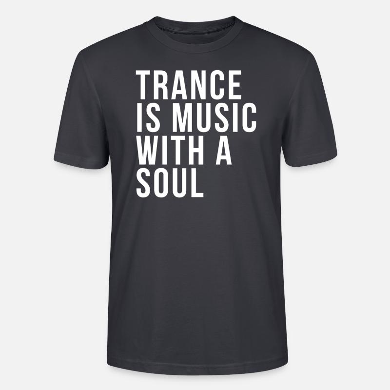 Techno Rave Mode Trance Musik - Stanley/Stella Unisex Bio-T-Shirt CRAFTER - Dunkles Graublau