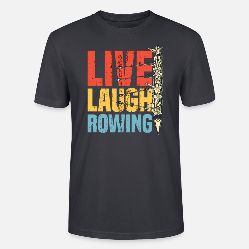 Rowing Rowing Gift Eights Rowing - Stanley/Stella CRAFTER Unisex Organic T-Shirt - India Ink Grey