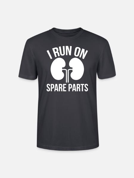 Lungetransplantation Lungenchirugie Operation - Stanley/Stella Unisex Bio-T-Shirt CRAFTER - Dunkles Graublau