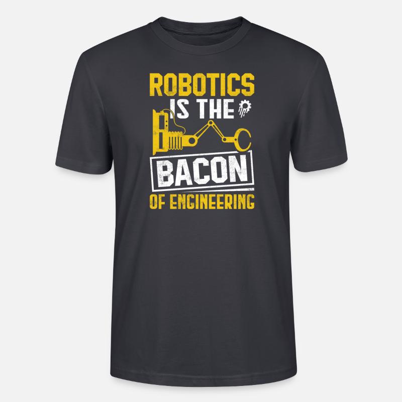 Roboter Programmierer Automatisierungstechniker - Stanley/Stella Unisex Bio-T-Shirt CRAFTER - Dunkles Graublau