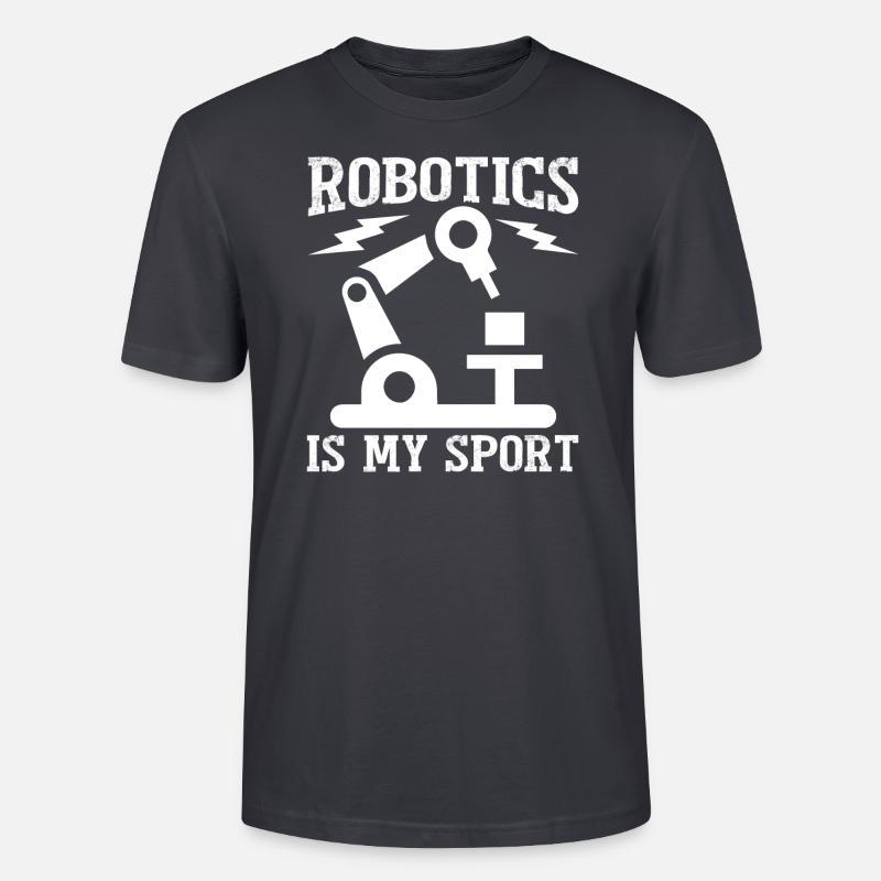 Roboter Programmierer Automatisierungstechniker - Stanley/Stella Unisex Bio-T-Shirt CRAFTER - Dunkles Graublau