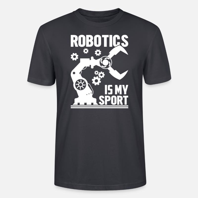 Roboter Programmierer Automatisierungstechniker - Stanley/Stella Unisex Bio-T-Shirt CRAFTER - Dunkles Graublau