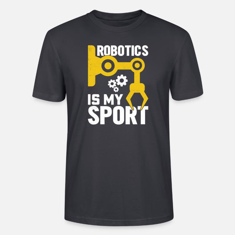 Robot Programmer Automation Technician - Stanley/Stella CRAFTER Unisex Organic T-Shirt - India Ink Grey