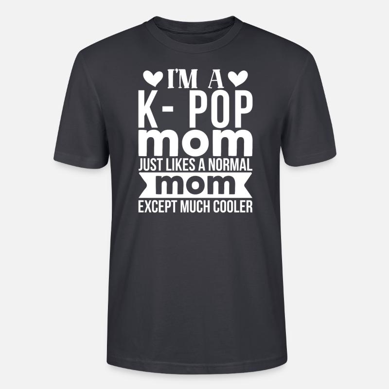 K-Pop Kpop Mama Geschenkidee - Stanley/Stella Unisex Bio-T-Shirt CRAFTER - Dunkles Graublau