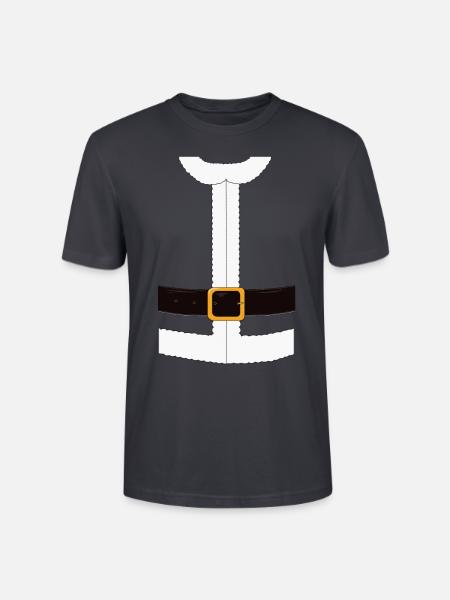 Lustiges Weihnachtsmann / Christmas Kostüm - Stanley/Stella Unisex Bio-T-Shirt CRAFTER - Dunkles Graublau