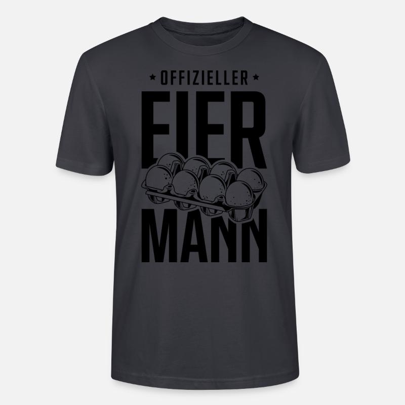Offizieller Eiermann - Stanley/Stella Unisex Bio-T-Shirt CRAFTER - Dunkles Graublau